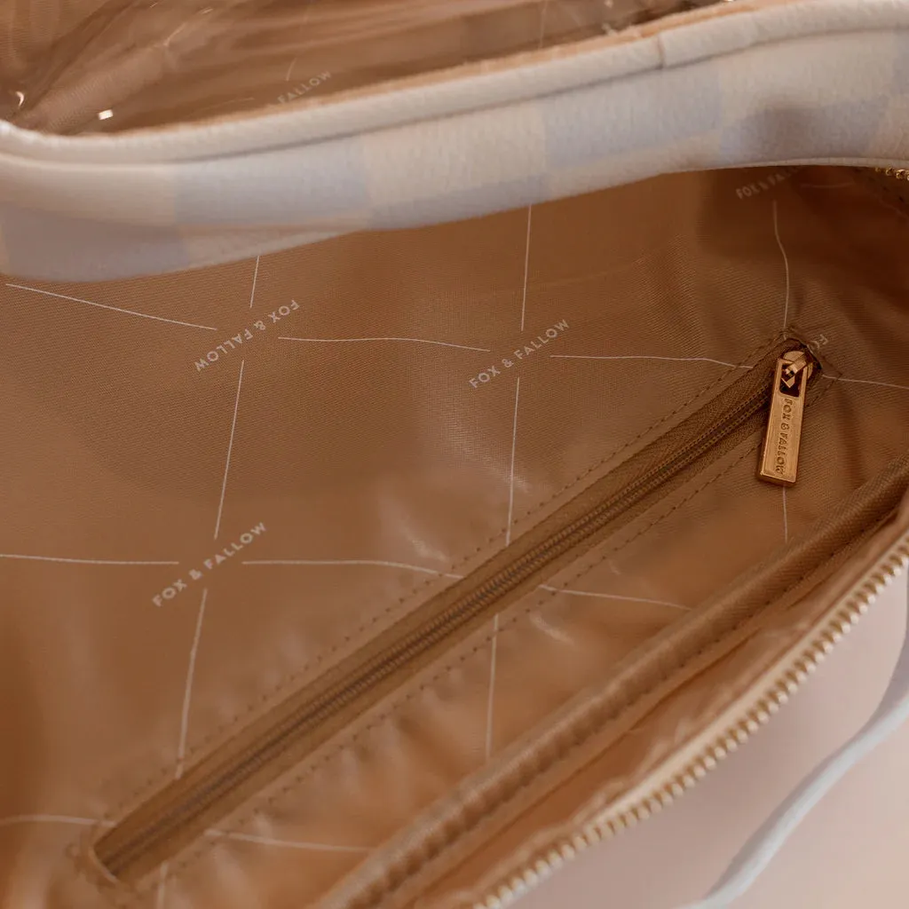 Powder Check Cosmetic Bag