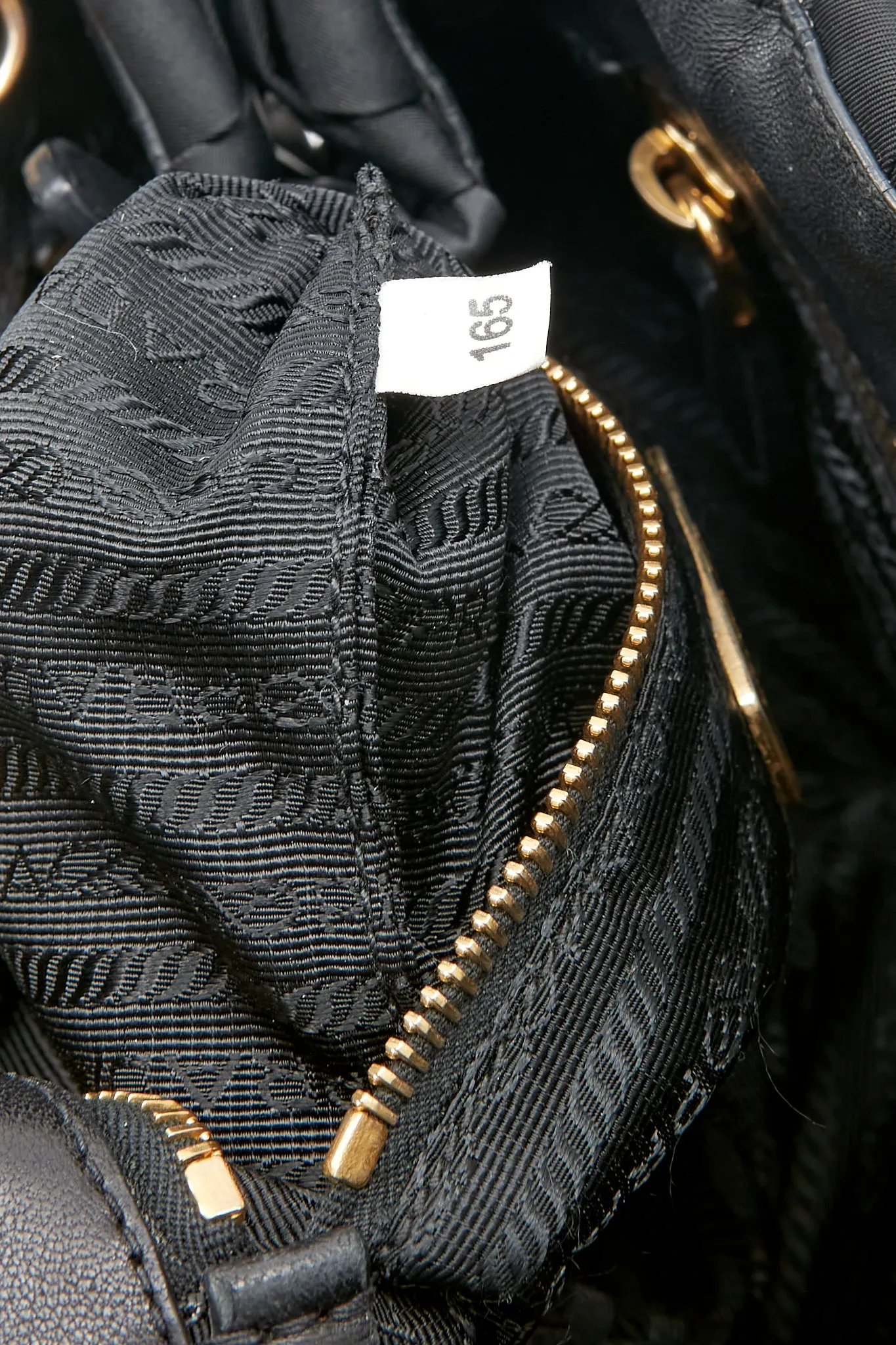 Prada Black Nylon Tessuto Woven Quilted Small Tote