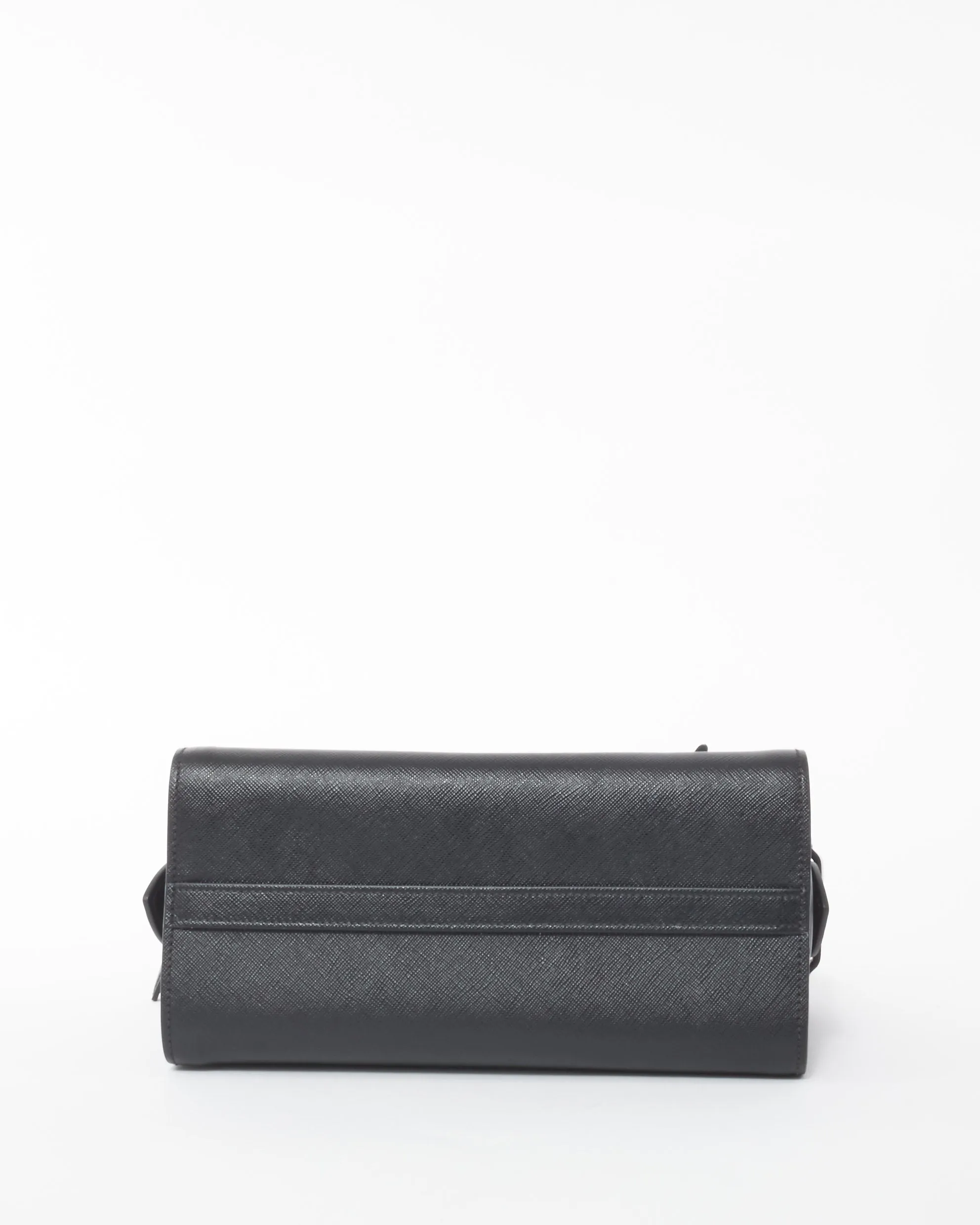 Prada Black Saffiano Leather Medium Two Way Bag