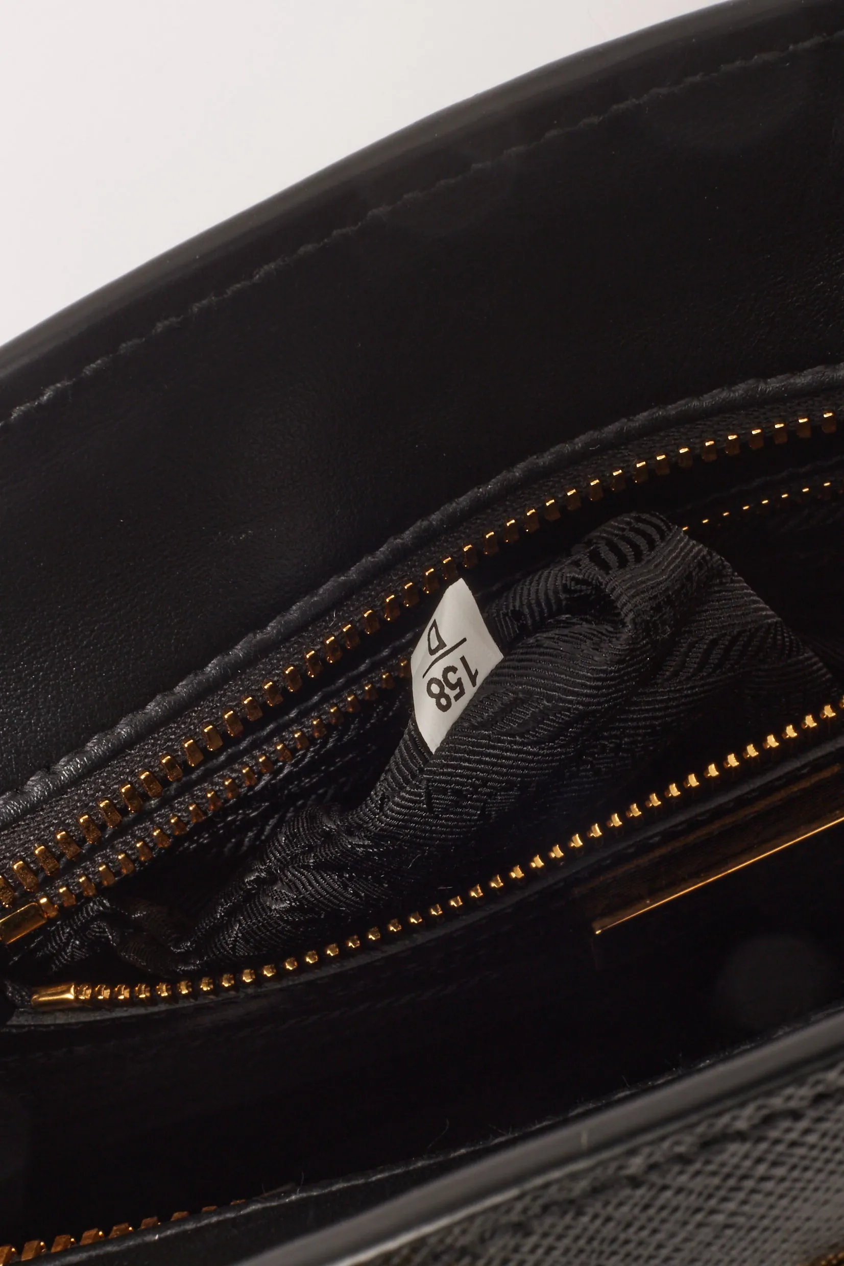 Prada Black Saffiano Leather Medium Two Way Bag