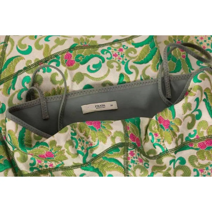 PRADA Green Spring 2003 Sleeveless Dress | US 2 - IT 38