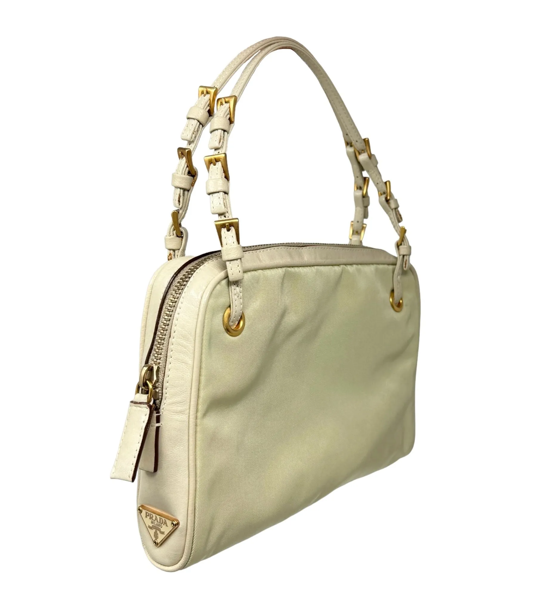 Prada Ivory Mini Top Handle