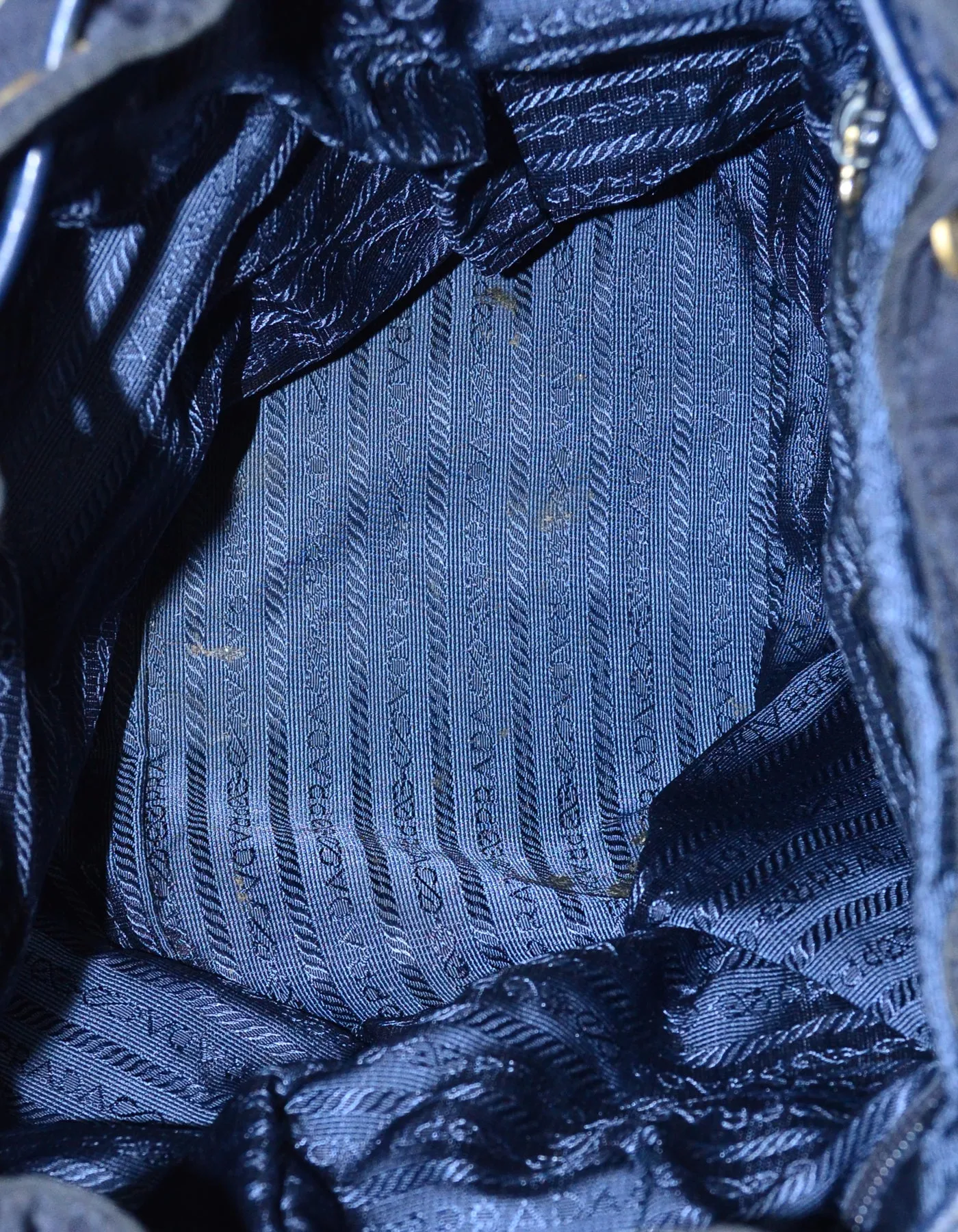 Prada Navy Nylon Quilted Backpack Bag