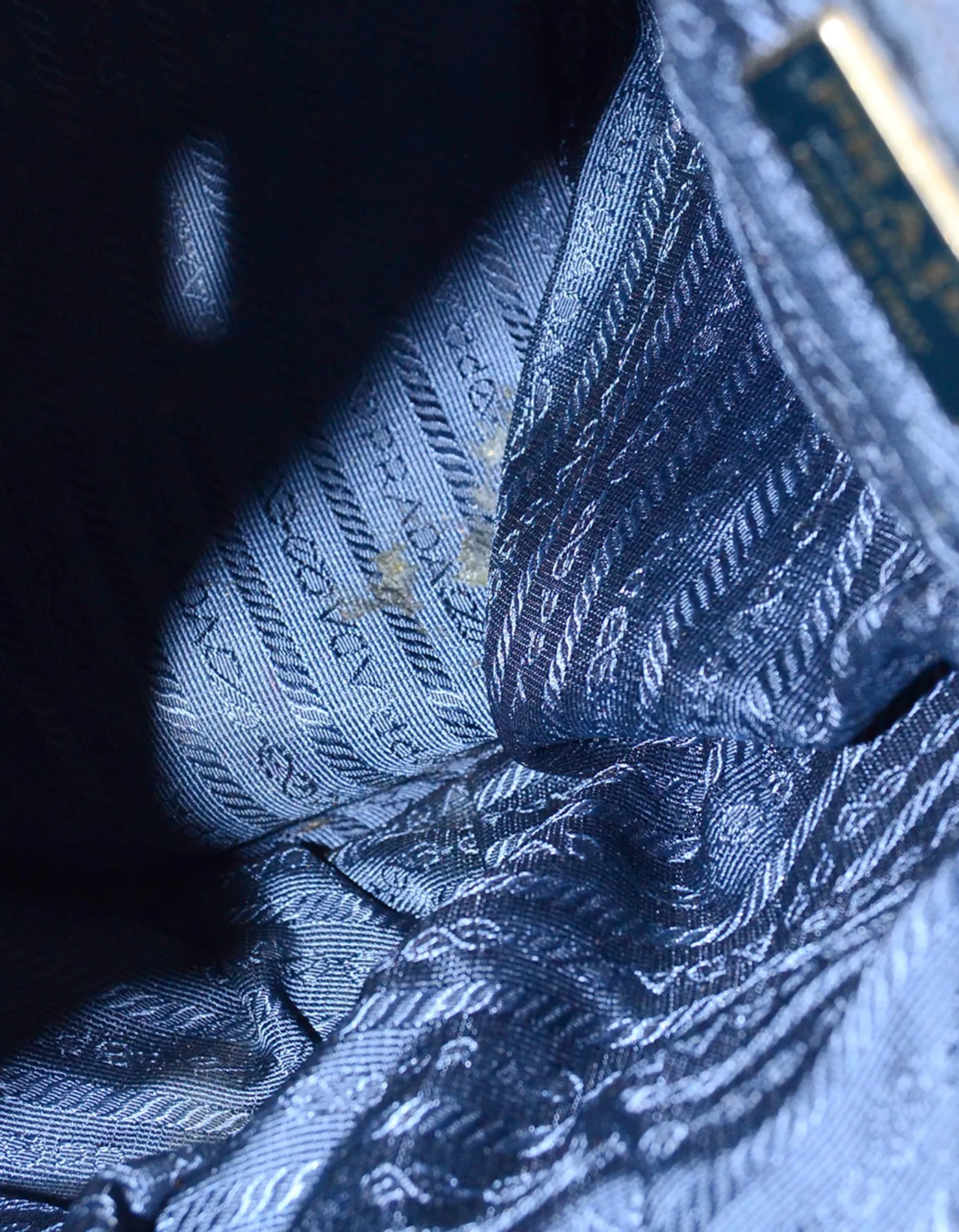 Prada Navy Nylon Quilted Backpack Bag