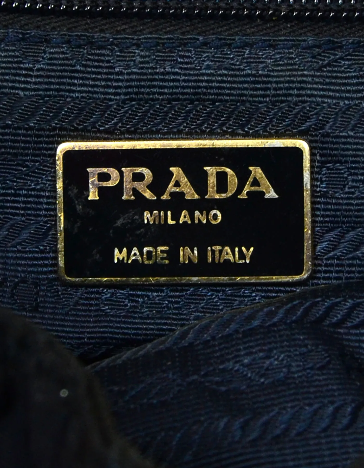 Prada Navy Nylon Quilted Backpack Bag