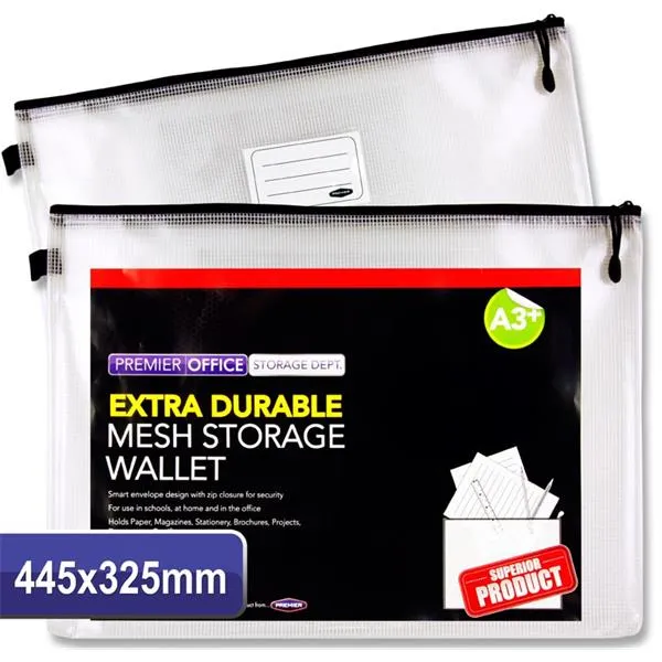 Premier Universal A3  Durable Mesh Storage Wallet