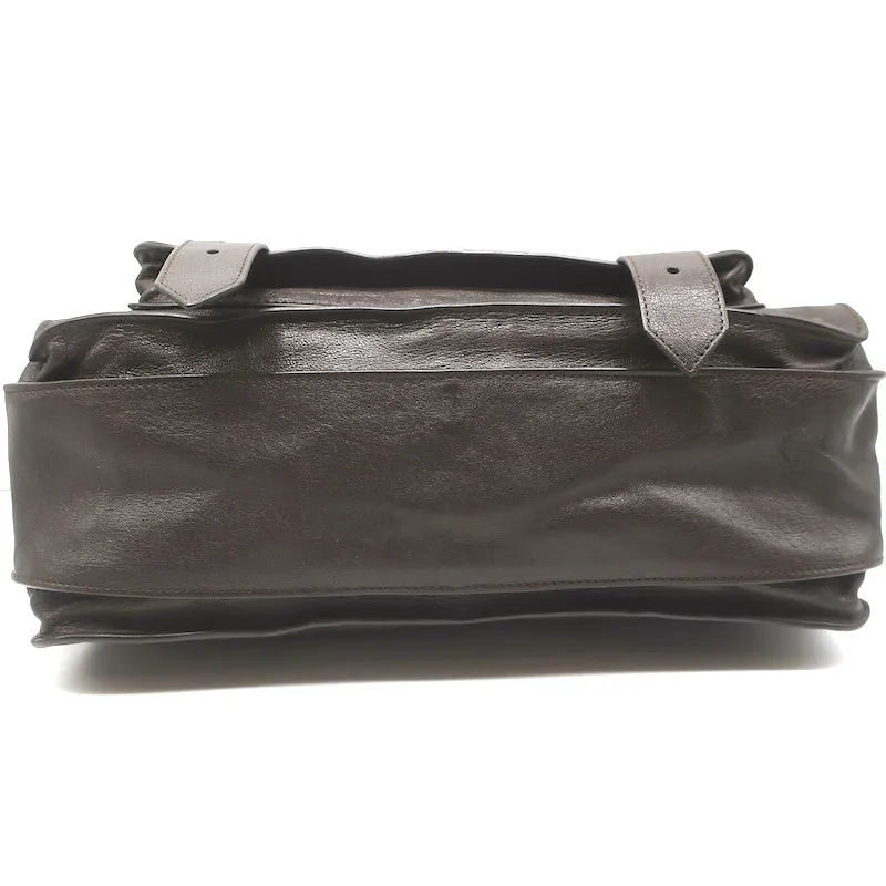 Proenza Schouler PS1 Medium Satchel Dark Brown Leather Crossbody Bag