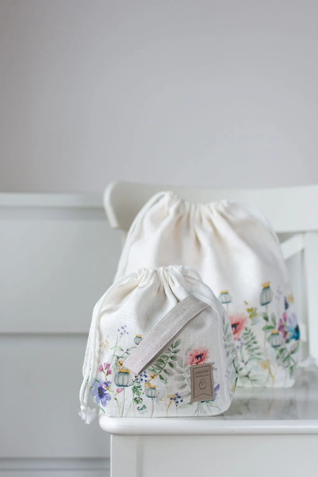 Project Bag. Special KnitterBag design. Summer Flowers collection
