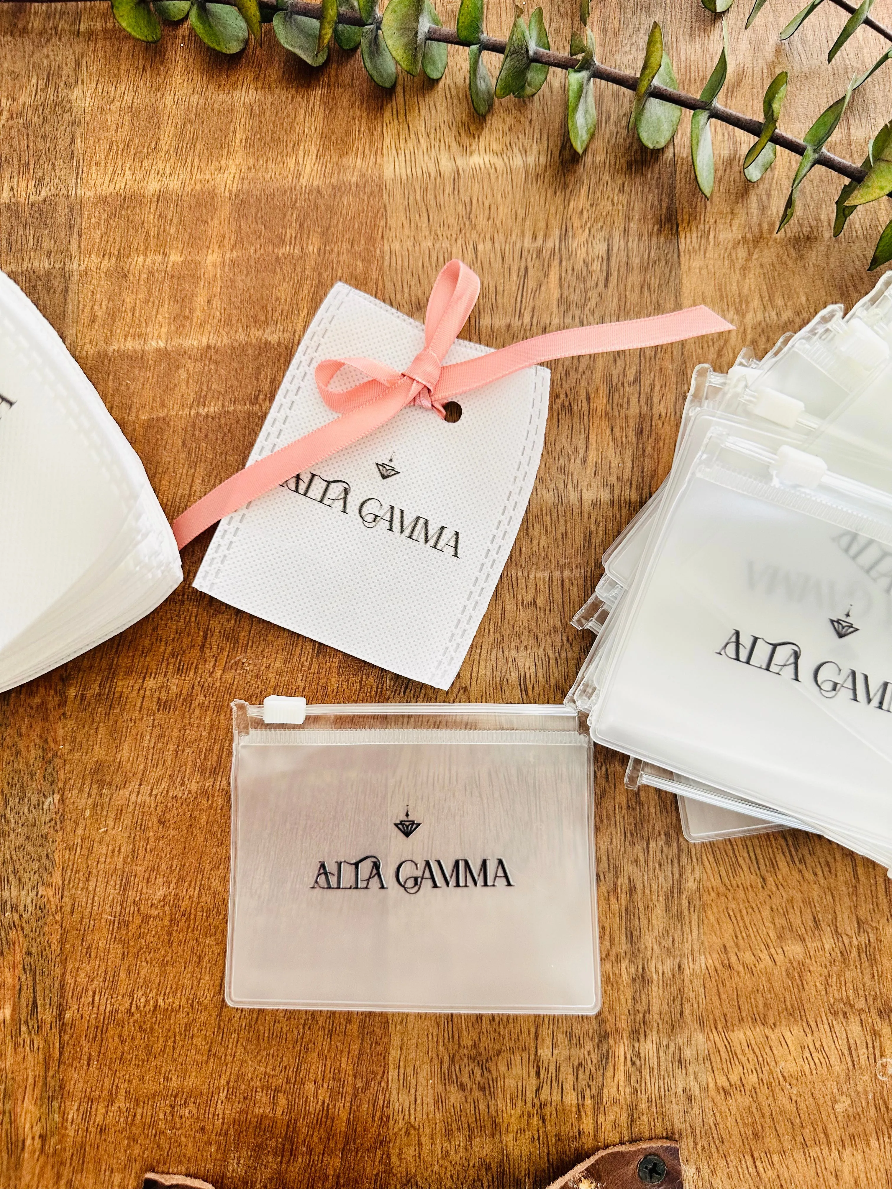 PROMO - MEDIUM - Custom 100 Zipper Bags (4.5x4.5") and  50 Ribbon Bags (4x4") -