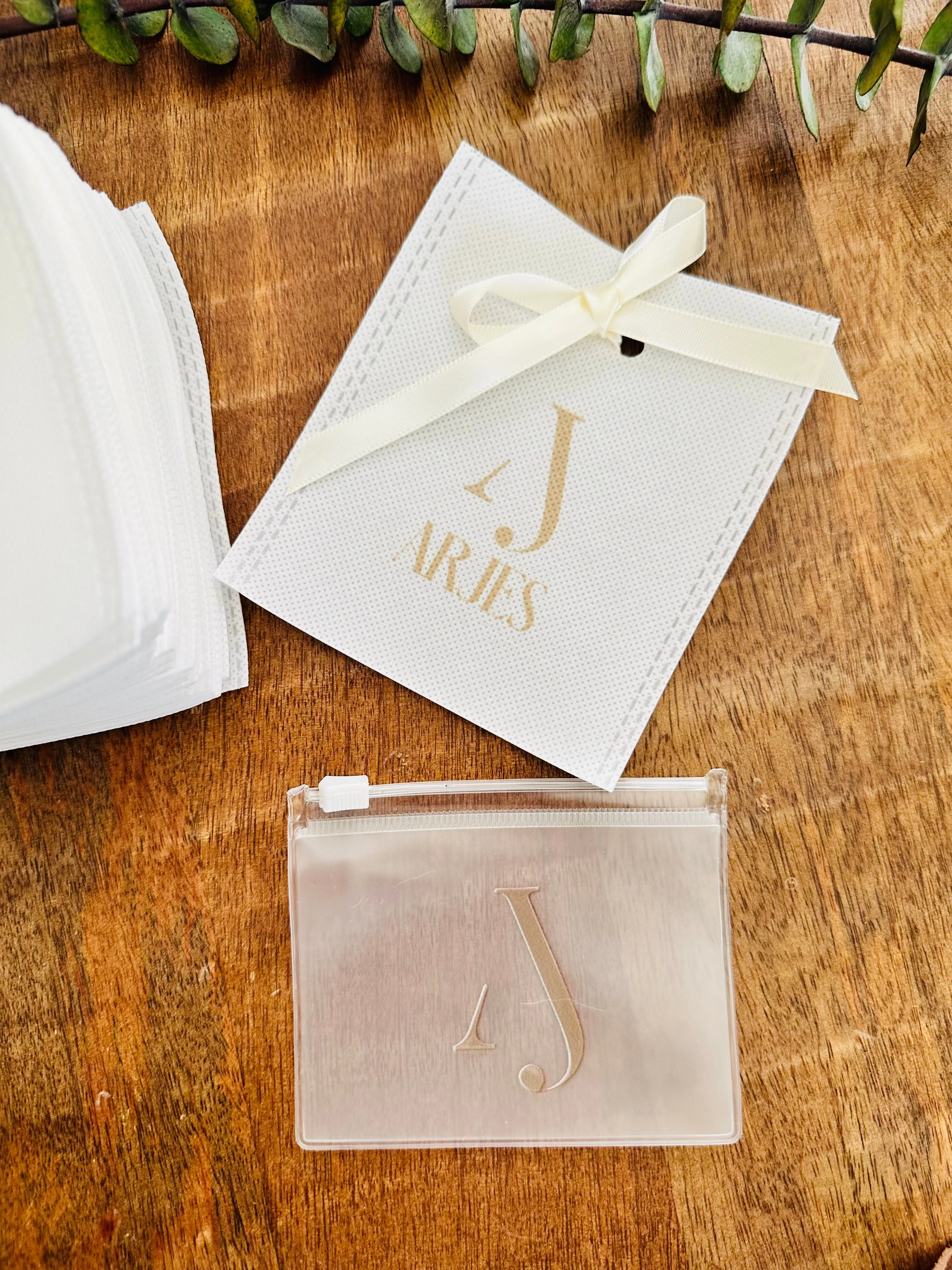 PROMO - MEDIUM - Custom 100 Zipper Bags (4.5x4.5") and  50 Ribbon Bags (4x4") -