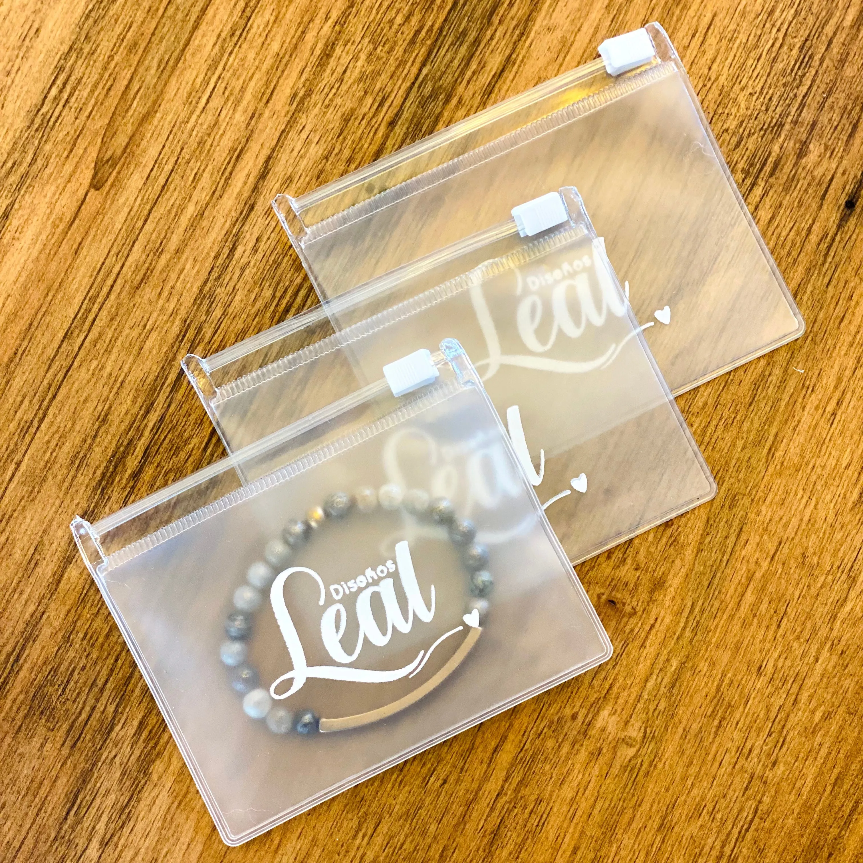 PROMO - MEDIUM - Custom 100 Zipper Bags (4.5x4.5") and  50 Ribbon Bags (4x4") -
