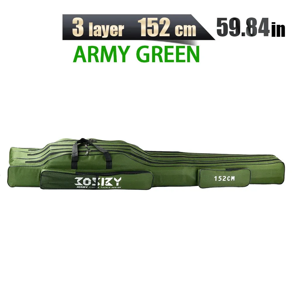 PROXPEHigh Quality Multi-purpose Oxford Cloth foldable Fishing Rod Bags Fishing Pole Tools Fishing Gear Tools 60-150/152/180CM