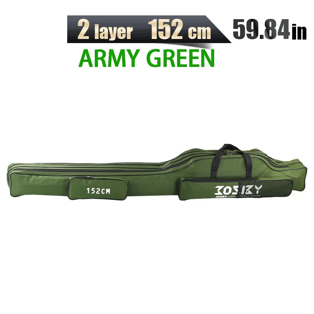 PROXPEHigh Quality Multi-purpose Oxford Cloth foldable Fishing Rod Bags Fishing Pole Tools Fishing Gear Tools 60-150/152/180CM