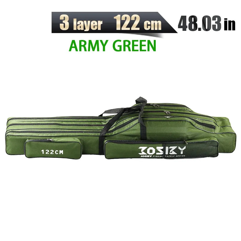 PROXPEHigh Quality Multi-purpose Oxford Cloth foldable Fishing Rod Bags Fishing Pole Tools Fishing Gear Tools 60-150/152/180CM