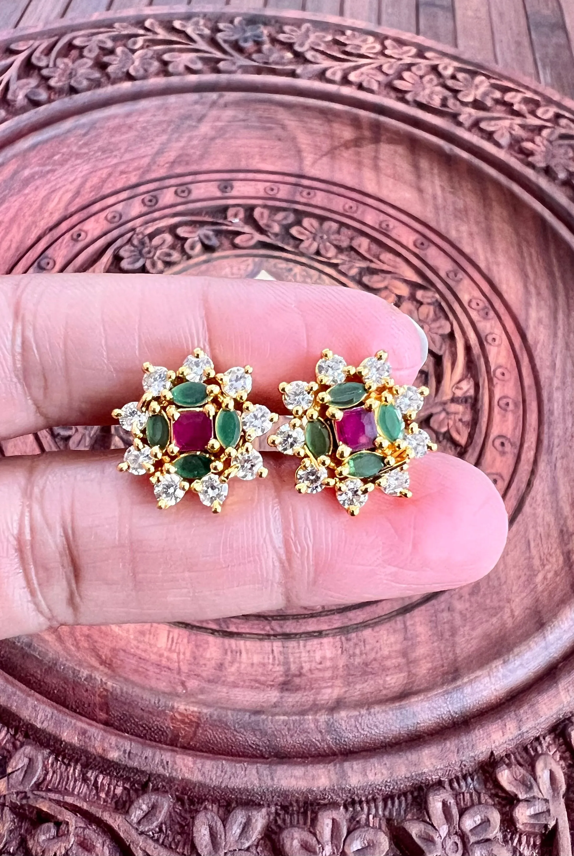 Pure 925 Silver CZ Earrings