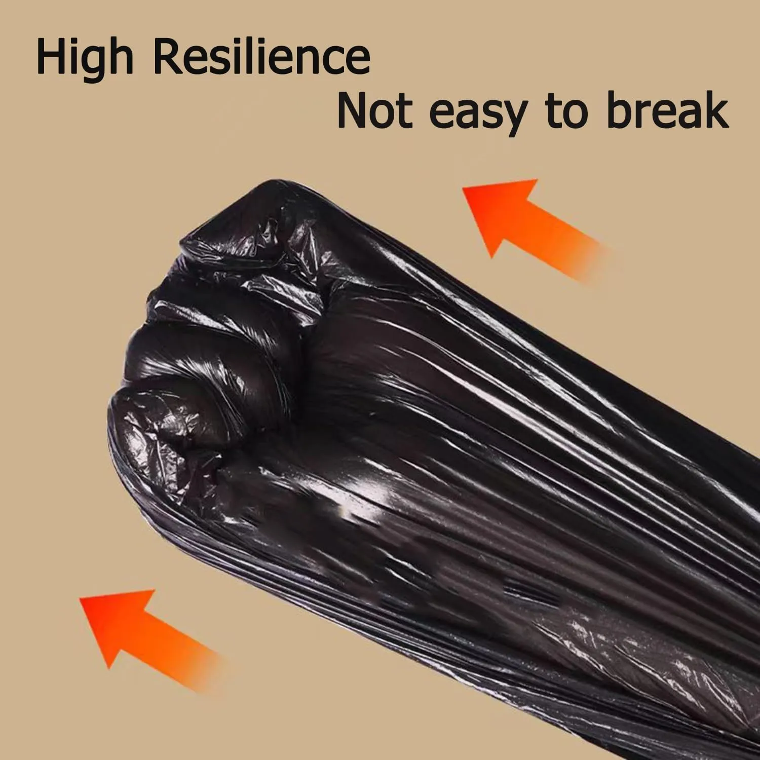 Purfex Garbage Bags, X-Large 100pcs Thick & Strong Bin Bags 84cm X 105cm (55 Gallon), Disposable Junk/Trash/Rubbish Bags, Bio-Degradable Heavy Duty Waste/Dust Bin Liners for Kitchen, Home & Office