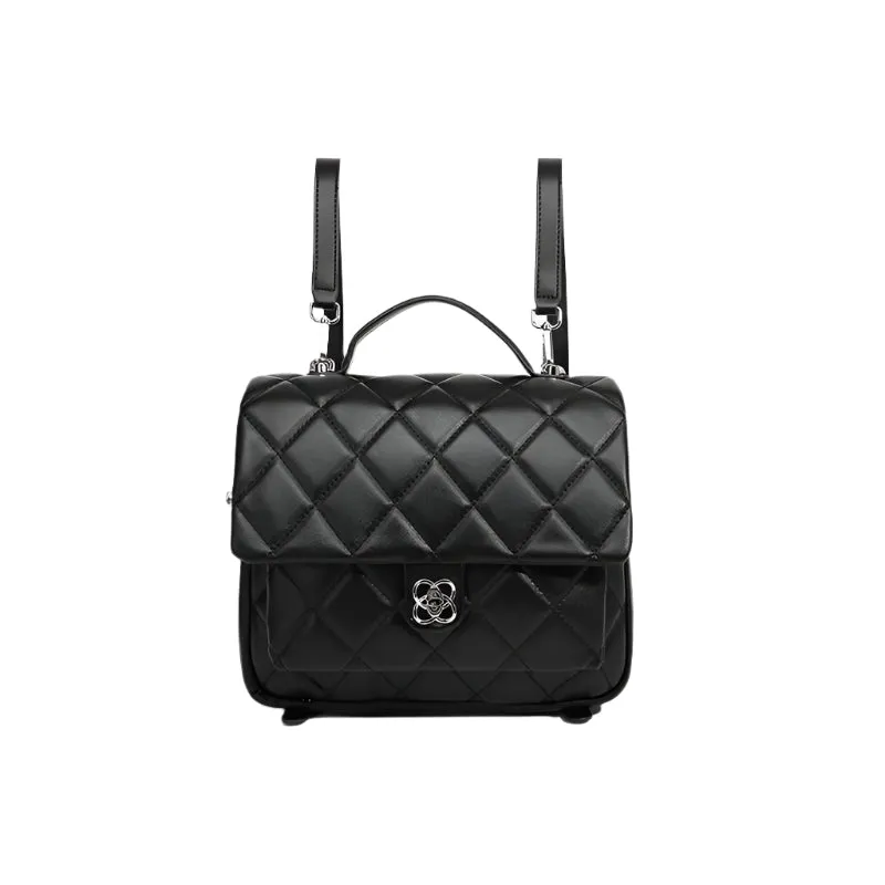 Quilted Flap Backpack