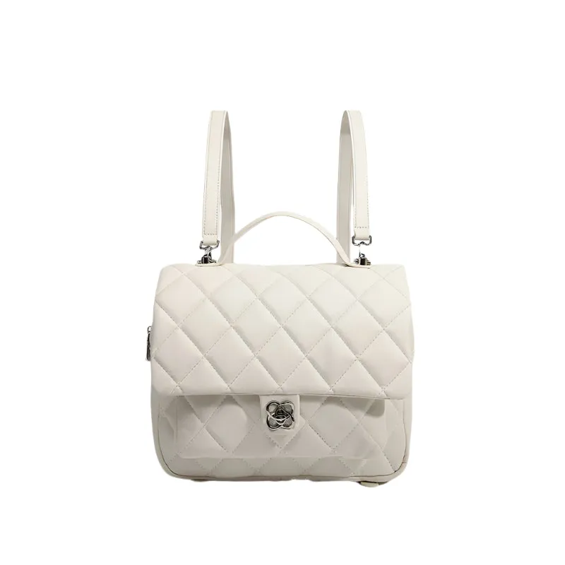Quilted Flap Backpack