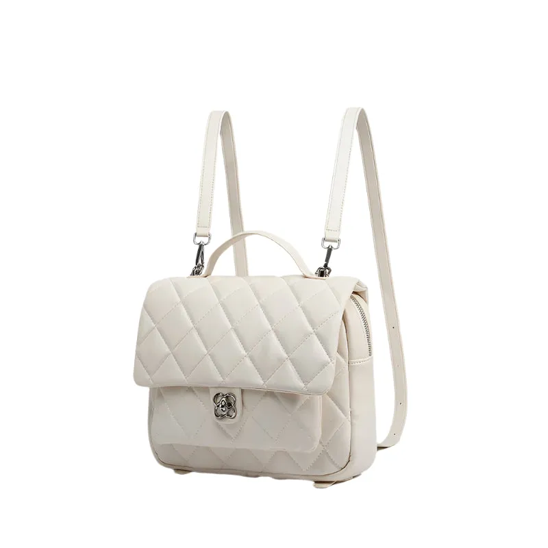 Quilted Flap Backpack