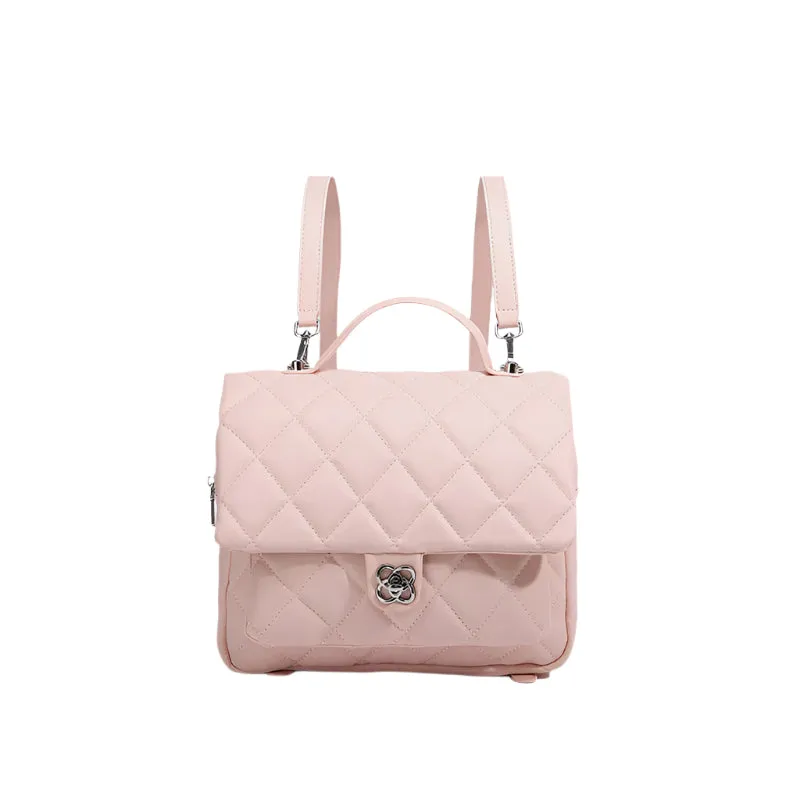 Quilted Flap Backpack