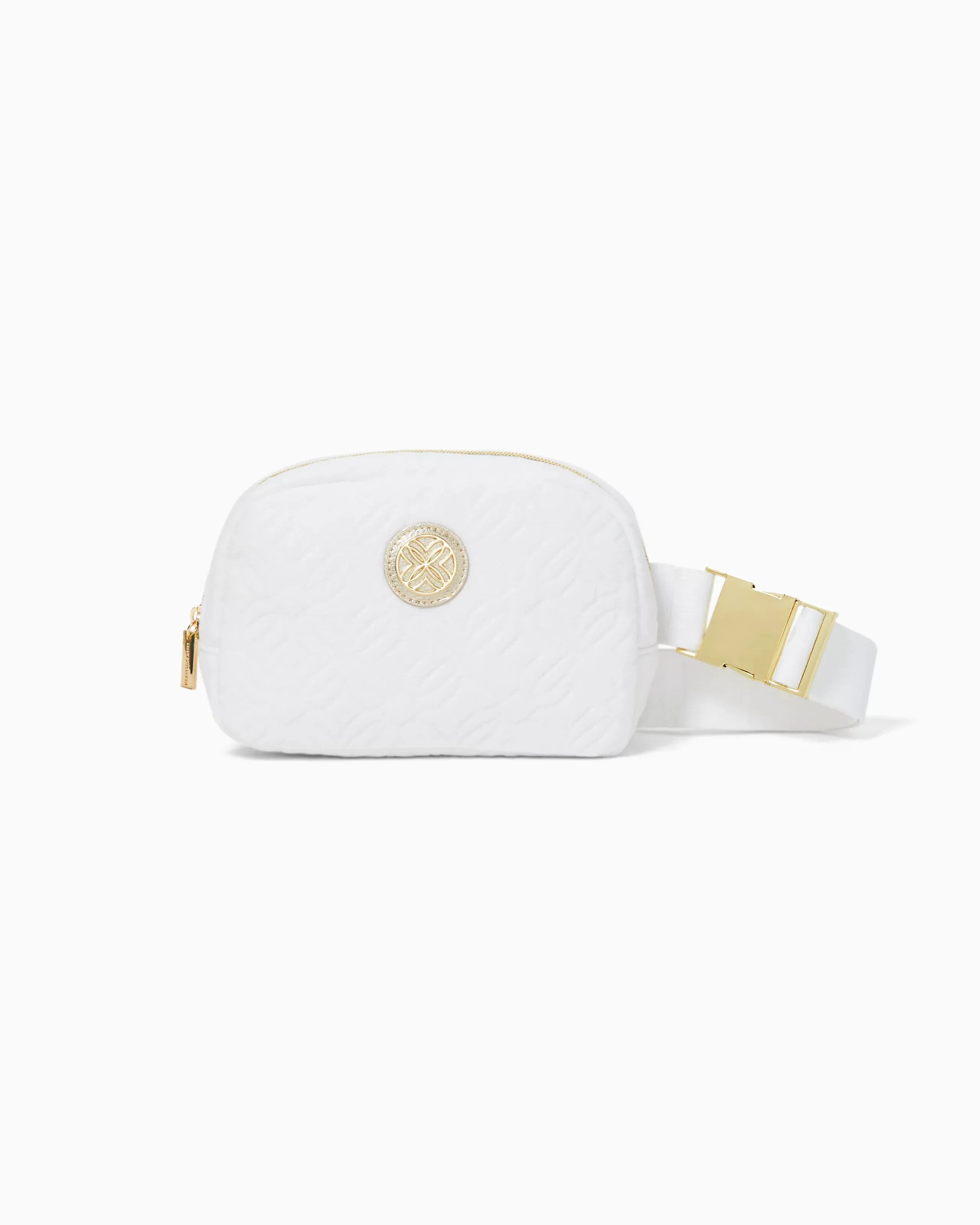 Quilted Jeanie Belt Bag (Resort White Butterfly)