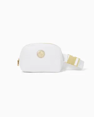 Quilted Jeanie Belt Bag (Resort White Butterfly)