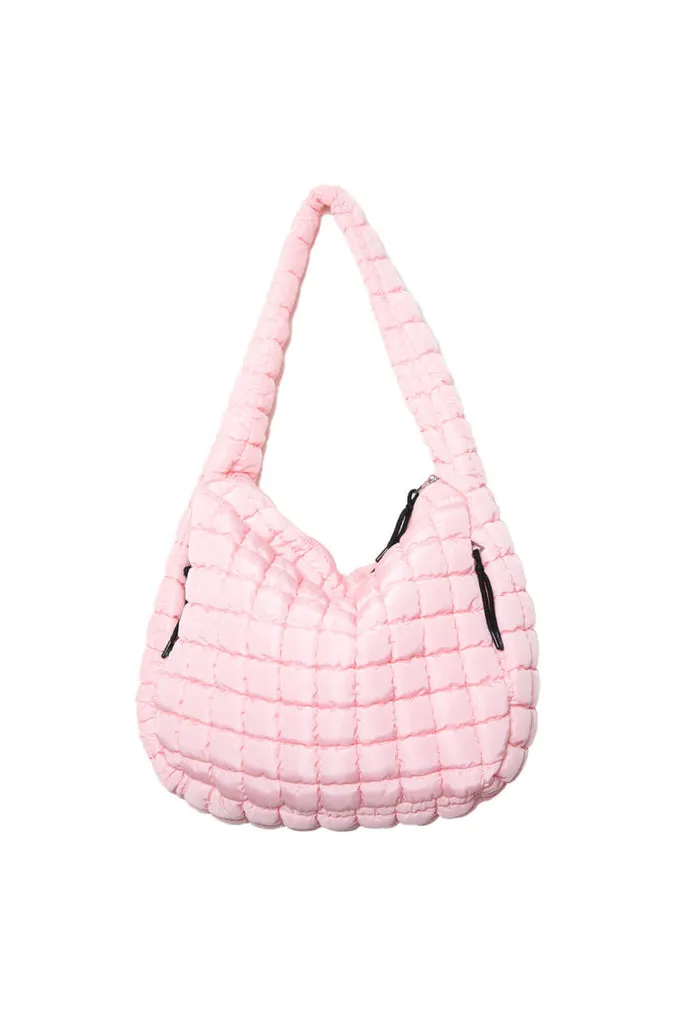 Quilted Puffer Tote Bag