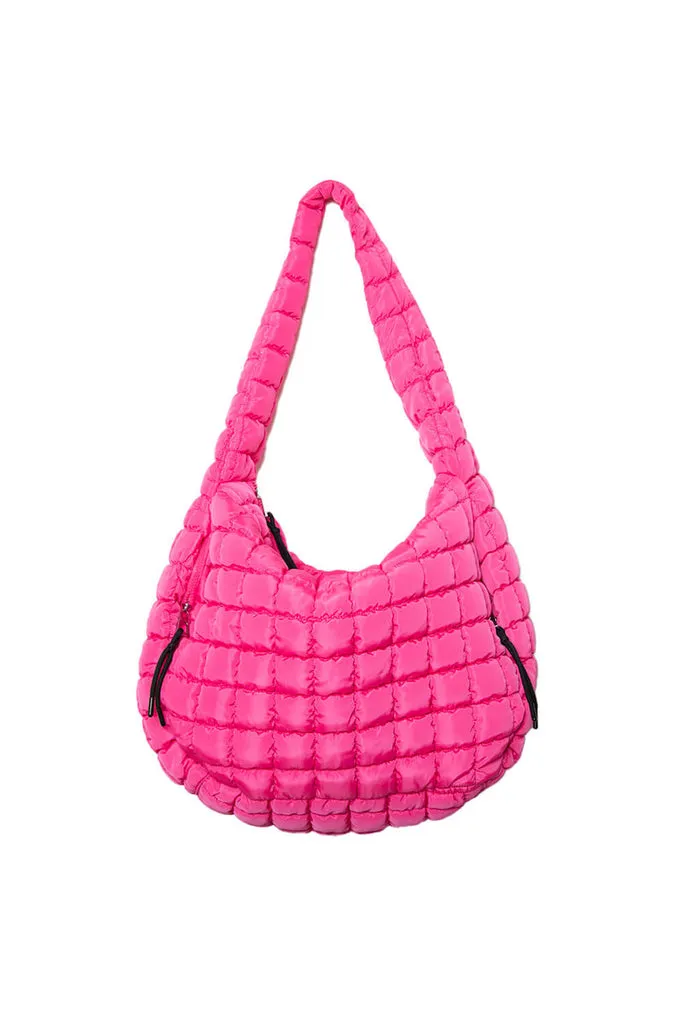 Quilted Puffer Tote Bag