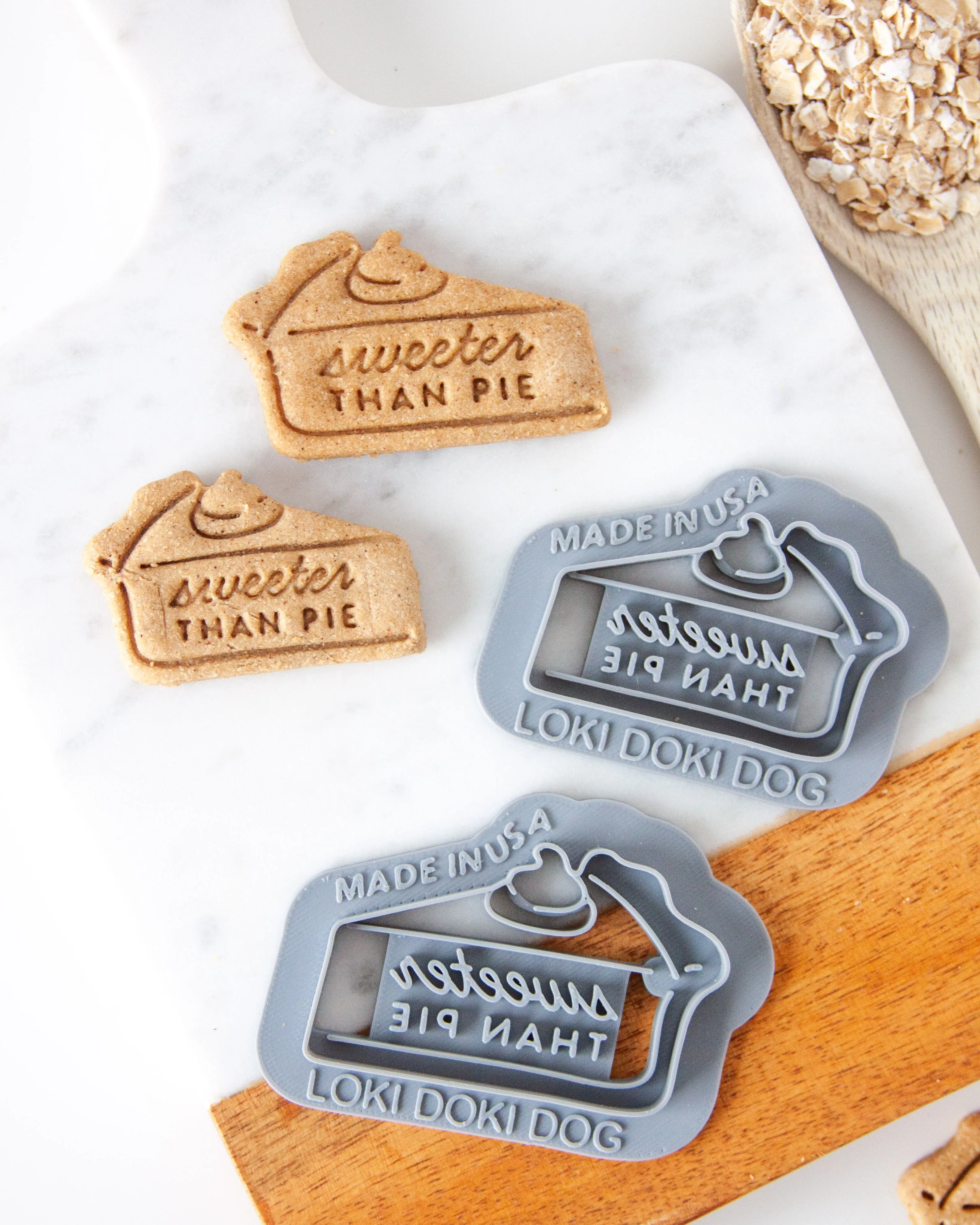 "Sweeter Than Pie" Dog Biscuit Cookie Cutter