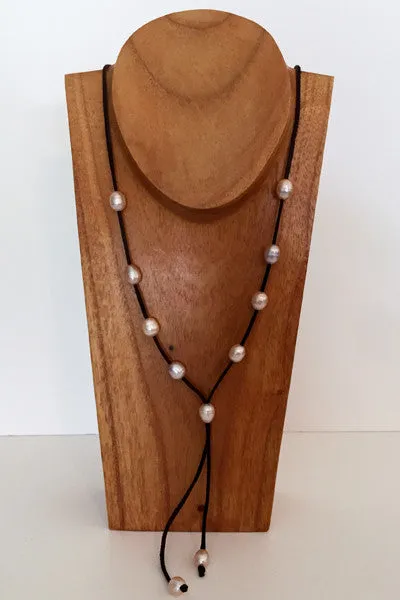 "The Weekender" Adjustable Freshwater Pearl Necklace