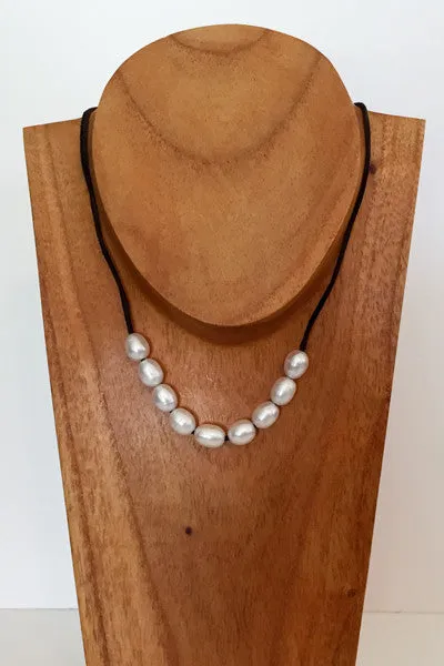 "The Weekender" Adjustable Freshwater Pearl Necklace