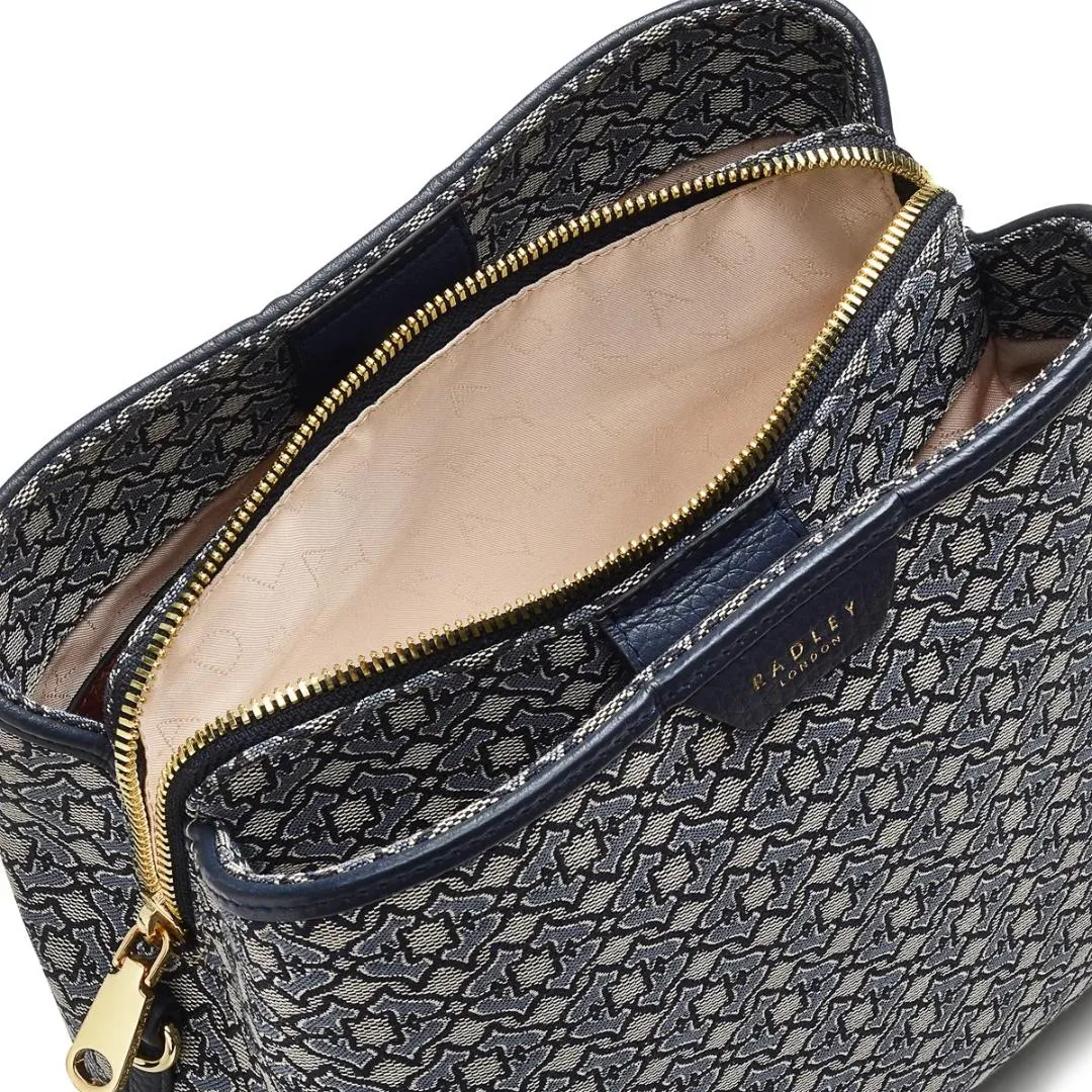 Radley Dukes Place Heirloom Medium Compartment Crossbody Bag - Goose Grey