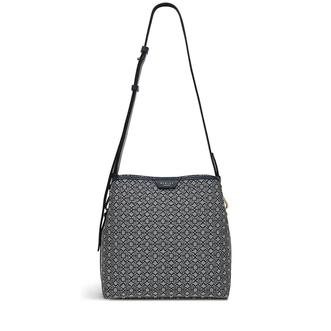 Radley Dukes Place Heirloom Medium Compartment Crossbody Bag - Goose Grey