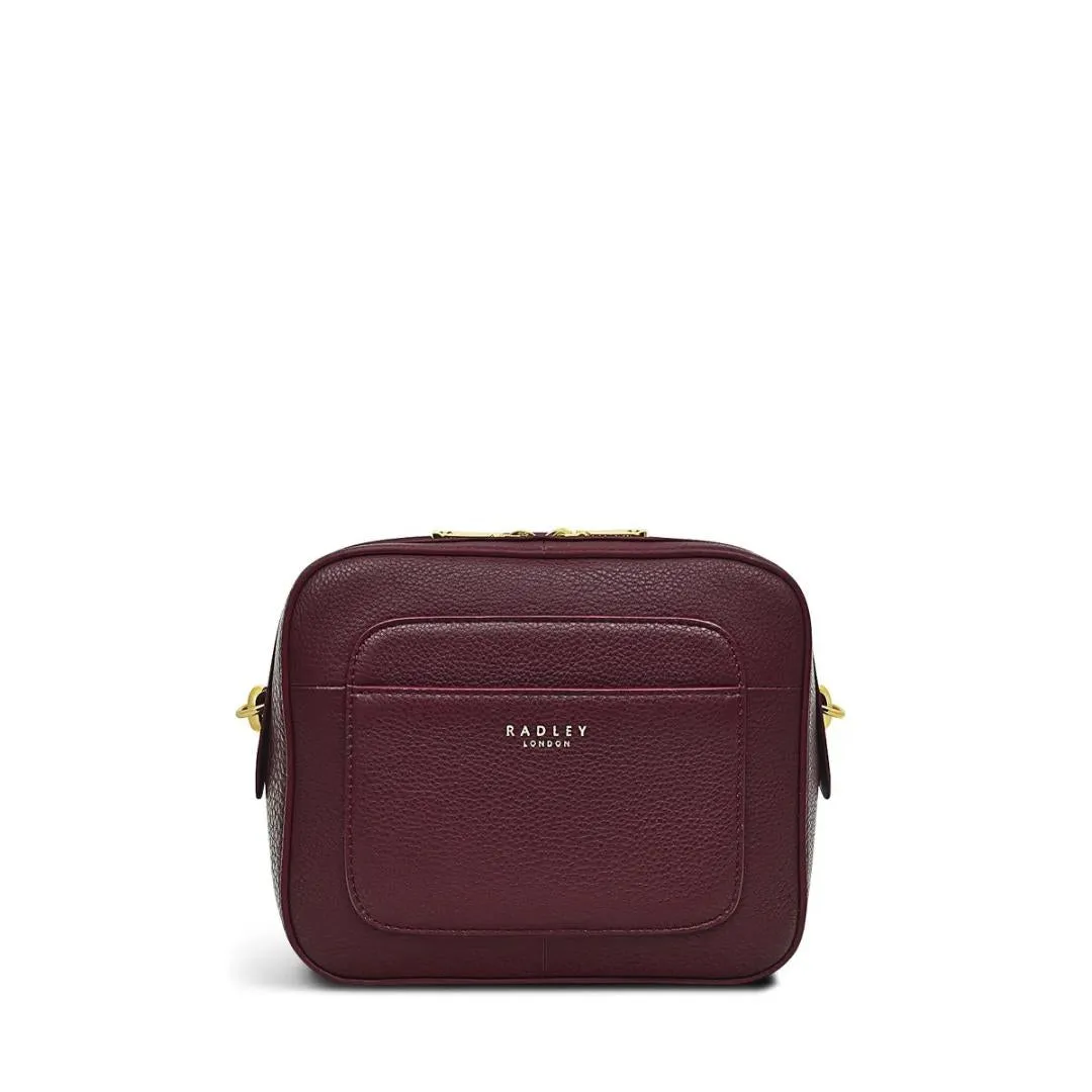 Radley Teddy Medium Ziptop Crossbody Bag - Dark Cherry