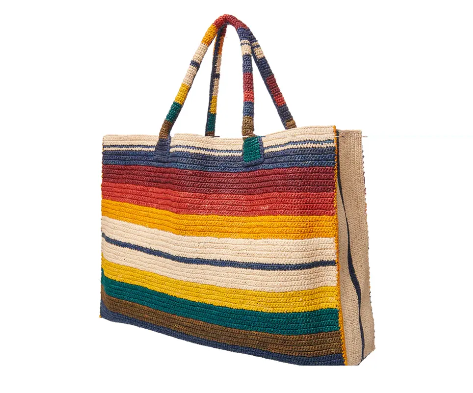 Raffia Weekender Bag- Horizon
