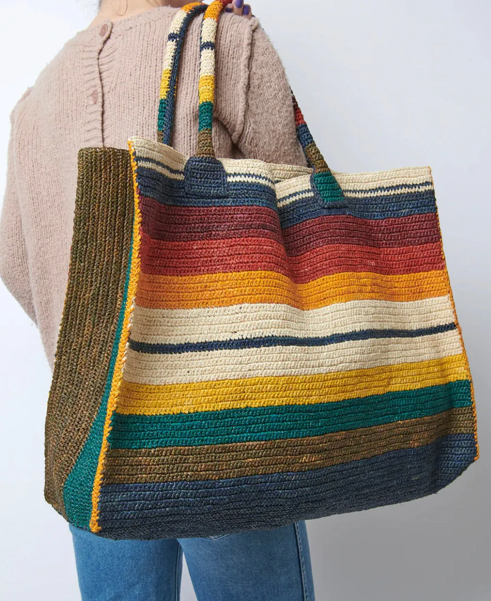 Raffia Weekender Bag- Horizon