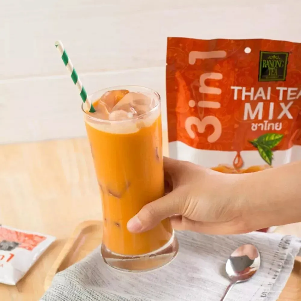 RANONG TEA Thai Instant Tea Mix 3in1 Hot/Cold Drinks 100g / 200g