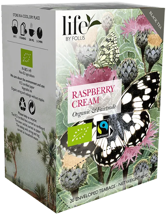 Raspberry cream Black tea Life by Follis 20 Teabags