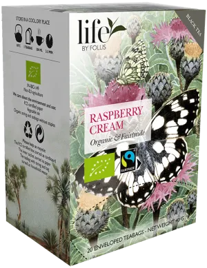 Raspberry cream Black tea Life by Follis 20 Teabags