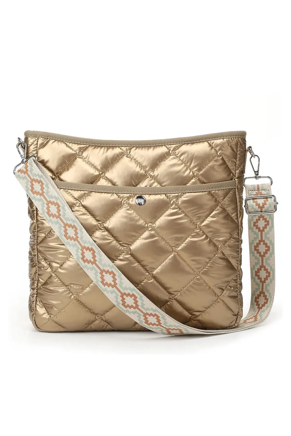 Reagan Gold Guitar Strap Quilted Bag