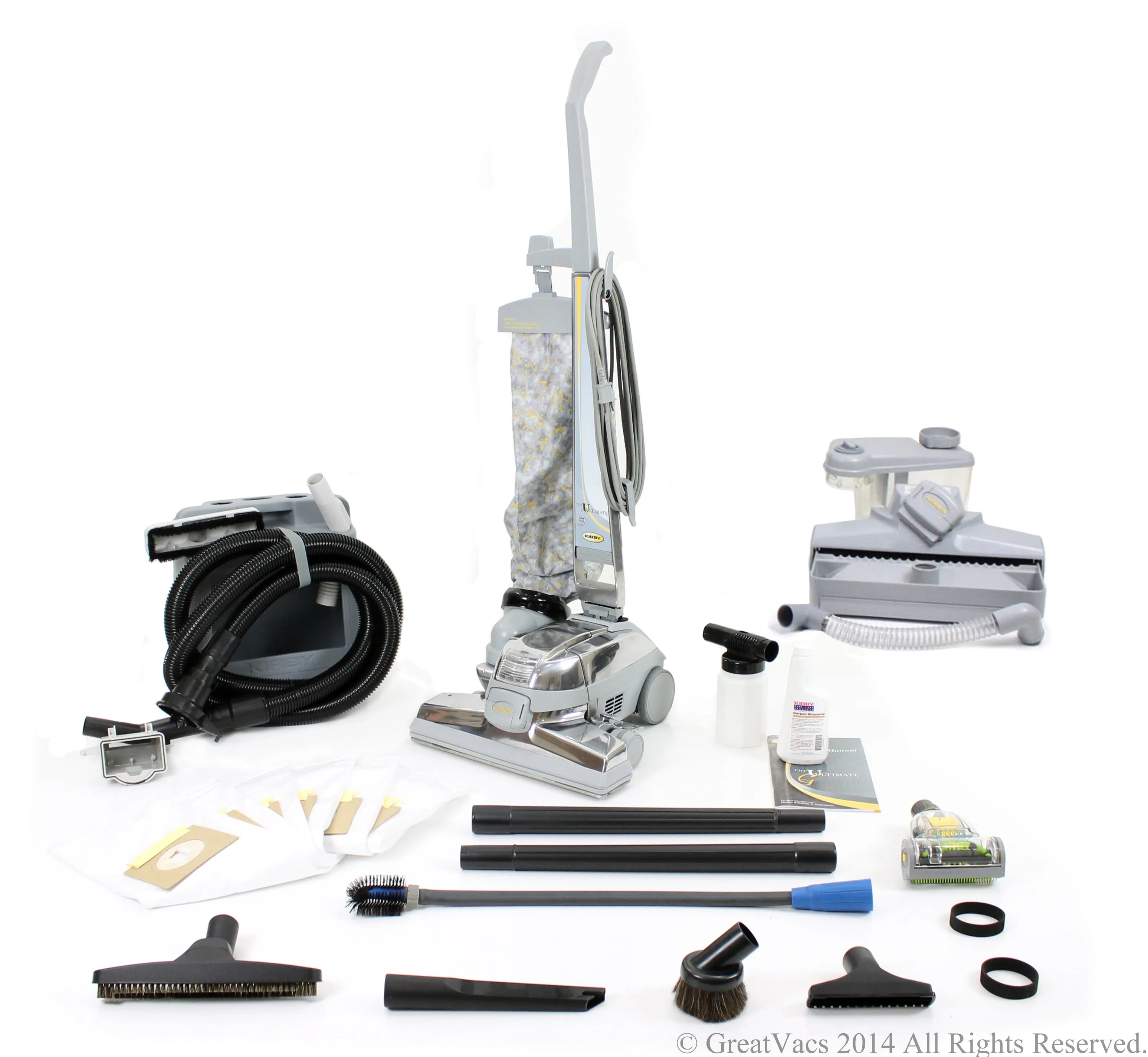 Reconditioned Ultimate G Kirby Vacuum with new GV tools and genuine shampooer