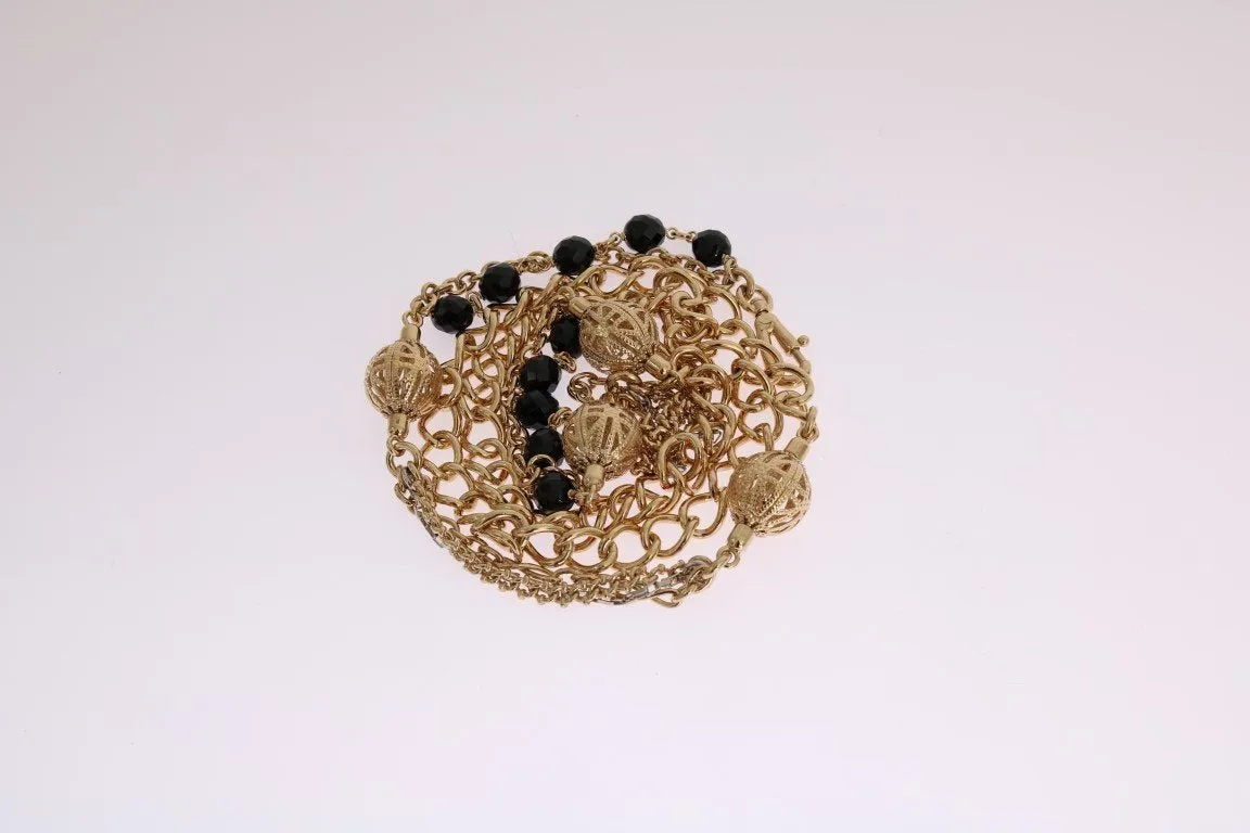 Red VON Leather Crystal Carretto POM POM Bag