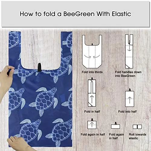 Reusable Animal Patterned Shopping  Bags - Pack of 12