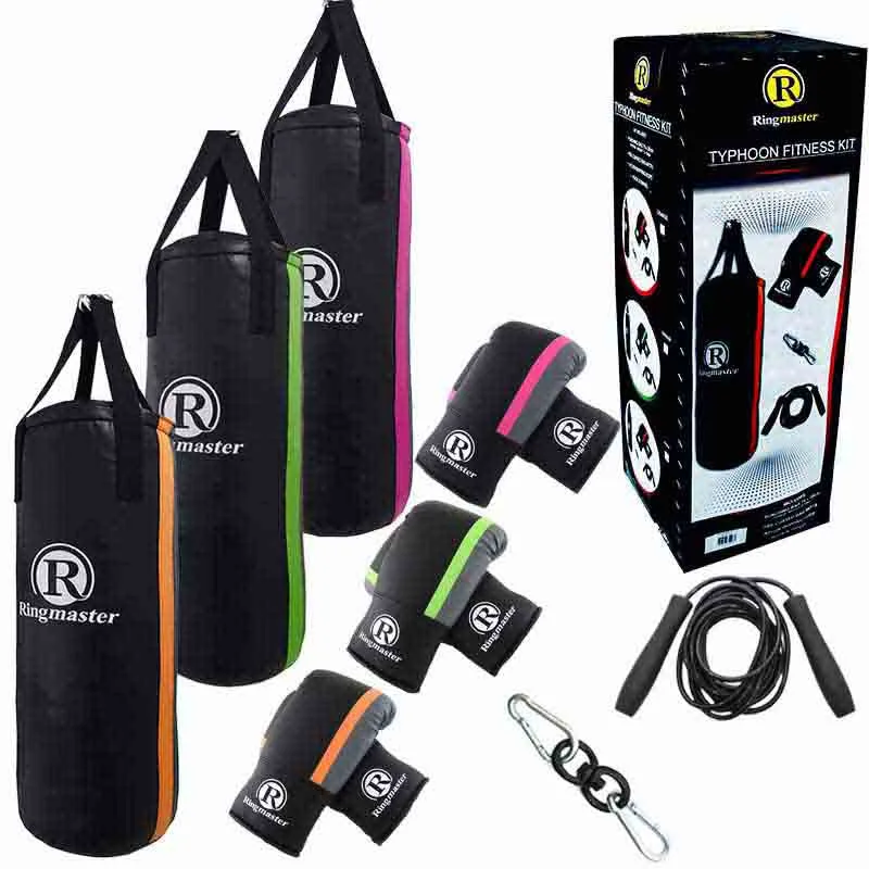 RINGMASTER TYPHOON PUNCH BAG FITNESS SET