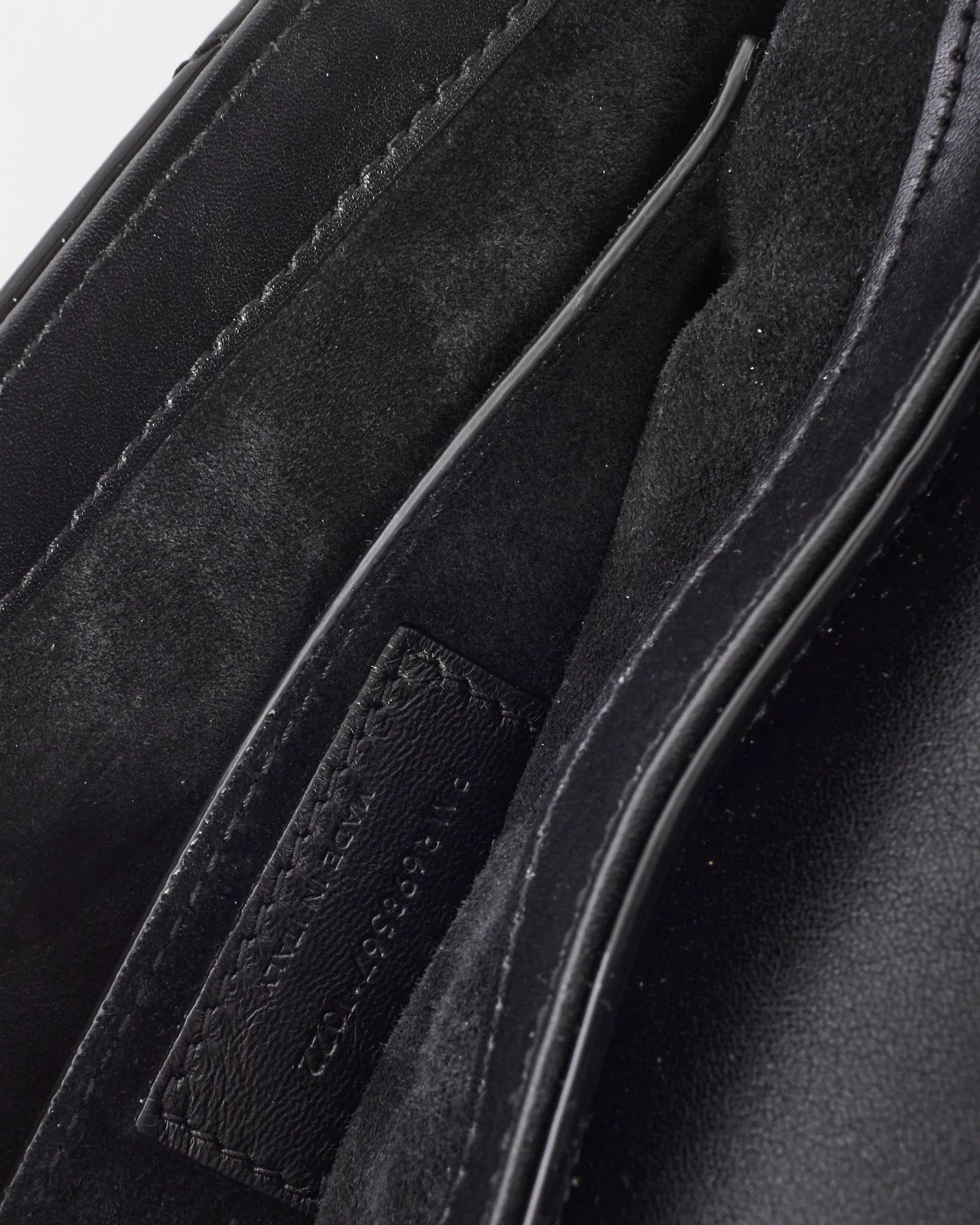 Saint Laurent Black Patent Leather Quilted 57 Shoulder Bag