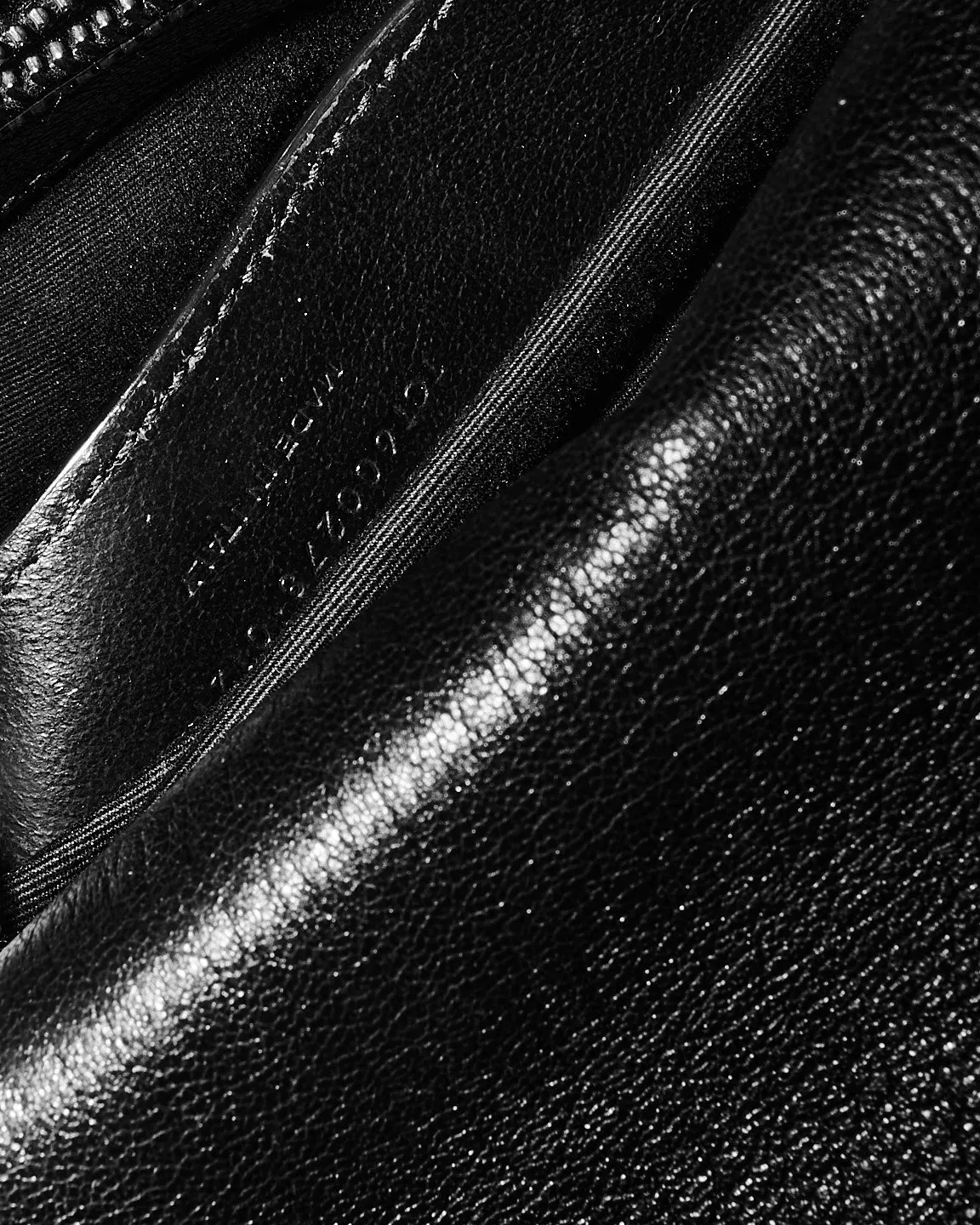 Saint Laurent Black Quilted Leather Large College Bag