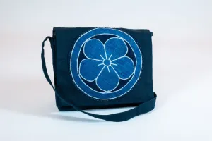 Satchel with Vintage Indigo Crest