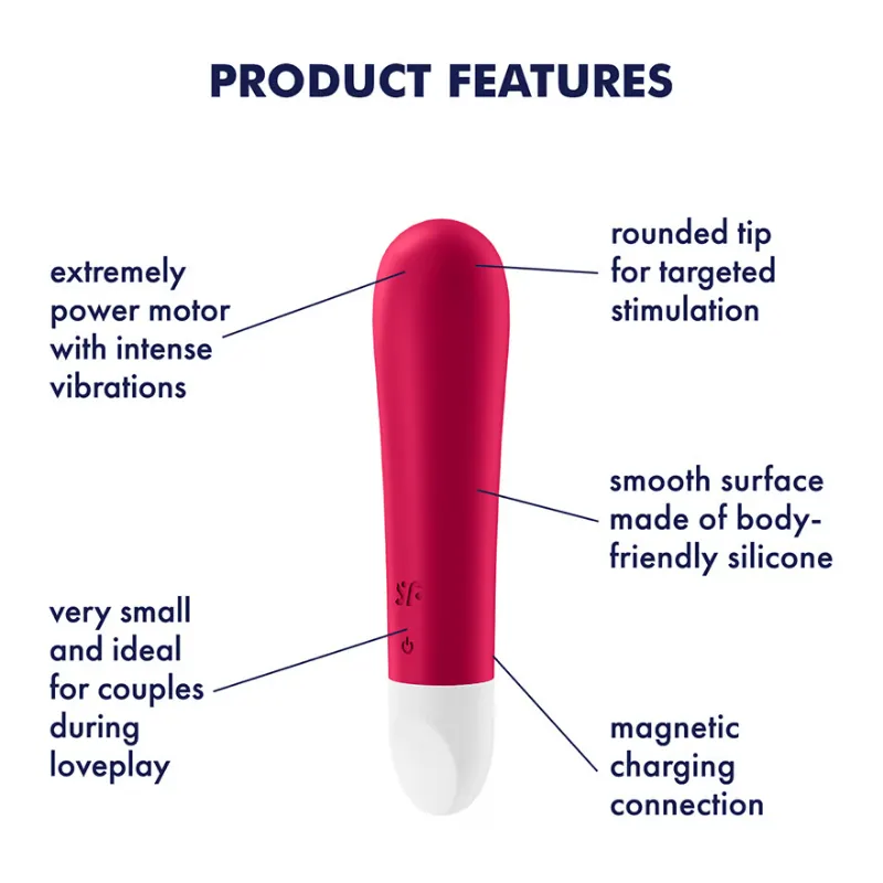 Satisfyer Ultra Power Bullet 1 Red Vibrator