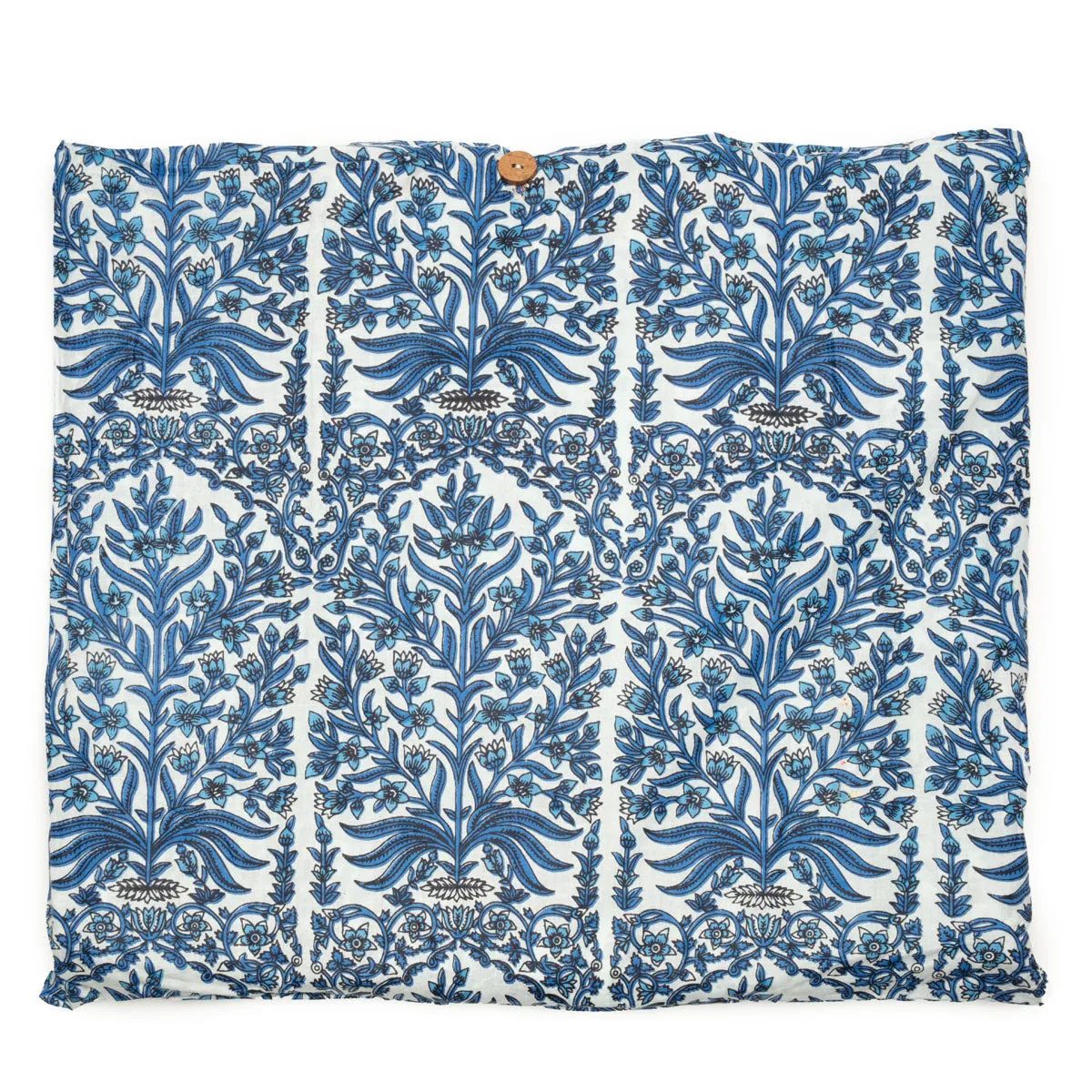 Serendipity Cotton Quilted Tote - Blue Reef