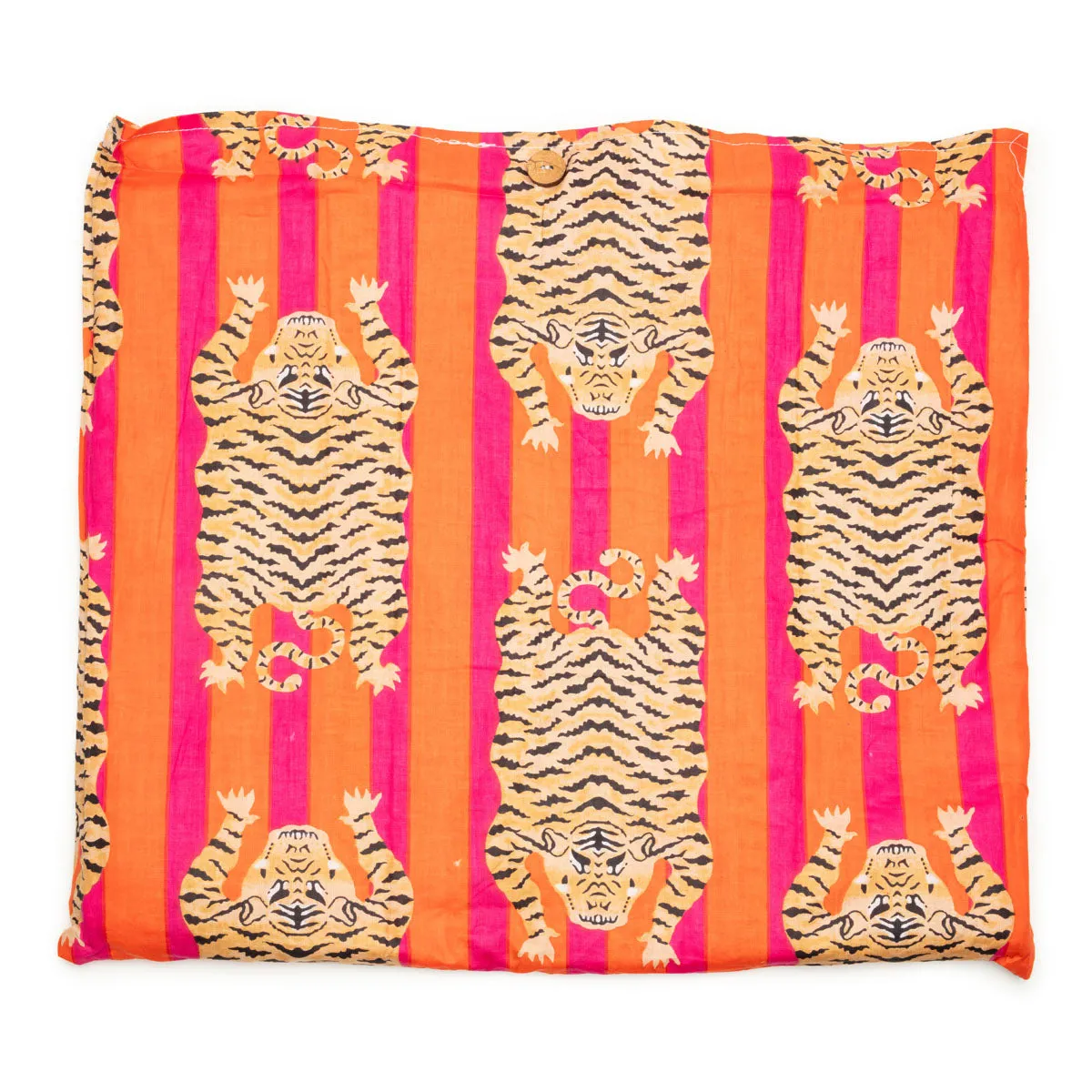 Serendipity Cotton Quilted Tote - Tibetan Tiger